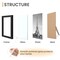 8.5x11 Picture Frame Certificate Document Frame with High Definition Glass,5 Pack Diploma Frames for Wall and Tabletop,Black